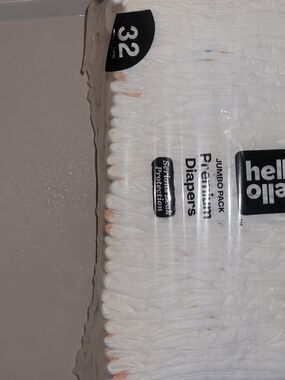 Bee Print Baby Diapers - Orange, Gray, Blue